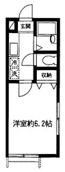 幡ヶ谷駅 徒歩7分 2階の物件間取画像